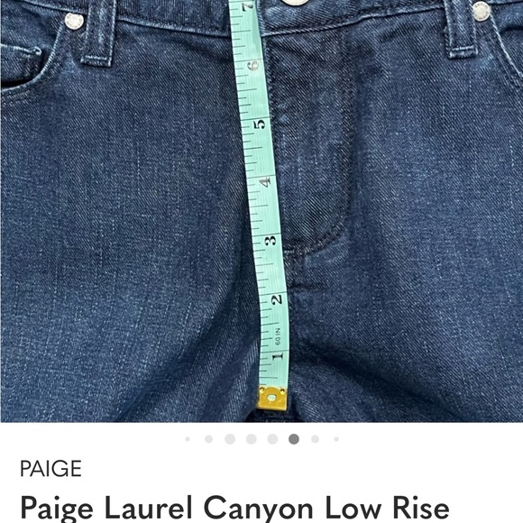 Paige Laurel Canyon Low Rise Bootcut Jeans Sz 30/10 30x34 Staple Y2K 90s Western - Picture 9 of 9